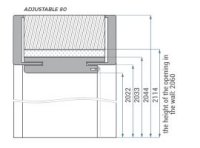 Покривност по височина на регулируема Каса Classen Classen 2114 мм с первази 80 мм